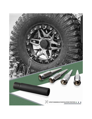 Tuercas de Pico M14x1.5 Cromo Glorider 24pcs 112mm