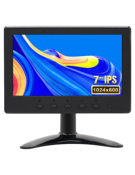 Monitor LCD 7" OSCY 1024x600 HDMI VGA AV BNC Control Remoto