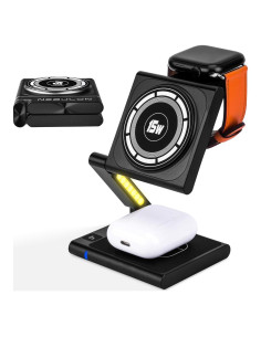 Estación de Carga Inalámbrica Rápida NEBULON 4 en 1 para iPhone