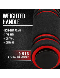 Cuerda de Salto TKO con Pesas Removibles 0.5 kg 2.74 m 2