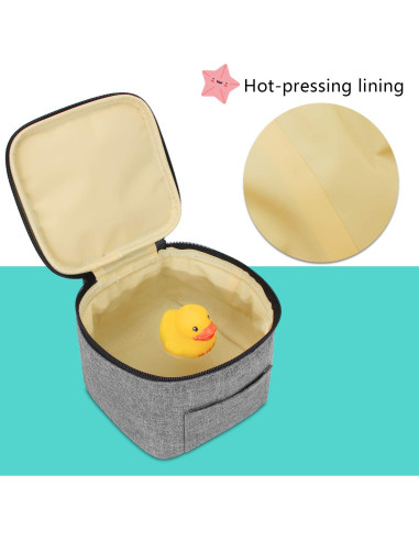 Bolsa Enfriadora de Leche Materna Luxja Gris - Capacidad 4 Botellas 120-150 ml