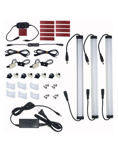 Kit de 3 Barras de Luz LED Litever 30.48 cm 3000K 20W