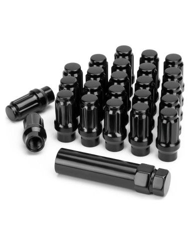 Tuercas de Rueda KSP M12x1.5 24PCS Acorn Negra para Toyota