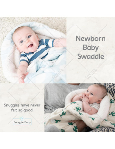 Manta Envueltoria Snuggle Baby Cactus Verde 0-3 Meses