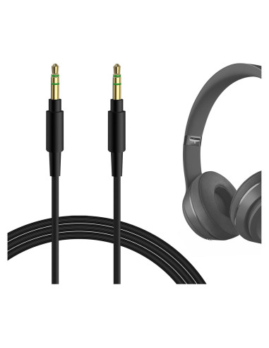 Cable de Audio GEEKRIA 3.5mm para Auriculares Beats Studio y Solo