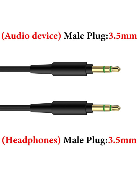 Cable de Audio GEEKRIA 3.5mm para Auriculares Beats Studio y Solo