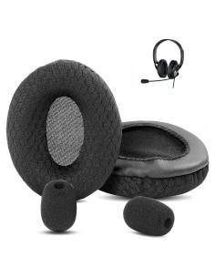 Almohadillas de Reemplazo para Auriculares Microsoft LifeChat LX-3000 - Tela Transpirable y Espuma de Memoria