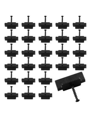 Clips de Sujetadores Ocultos Polifish 50Pcs Nylon Negro
