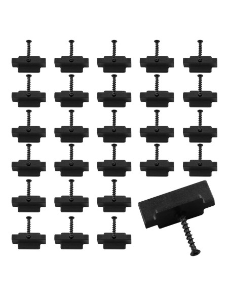 Clips de Sujetadores Ocultos Polifish 50Pcs Nylon Negro