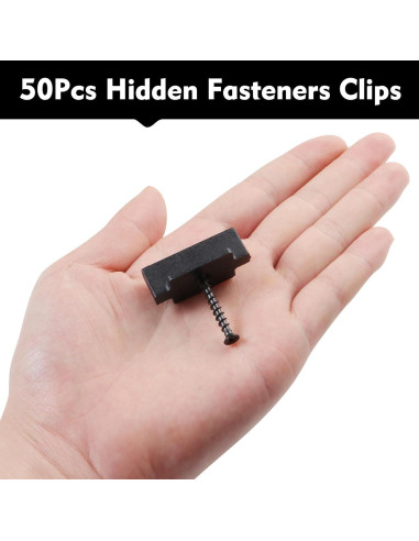 Clips de Sujetadores Ocultos Polifish 50Pcs Nylon Negro
