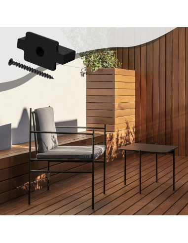 Clips de Sujetadores Ocultos Polifish 50Pcs Nylon Negro