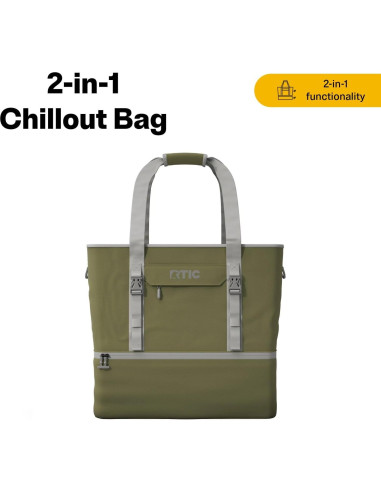 Bolsa Chillout 2-en-1 RTIC Aislada 25L para Picnic y Viaje