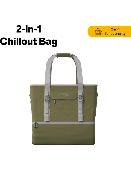 Bolsa Chillout 2-en-1 RTIC Aislada 25L para Picnic y Viaje