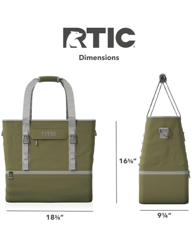 Bolsa Chillout 2-en-1 RTIC Aislada 25L para Picnic y Viaje