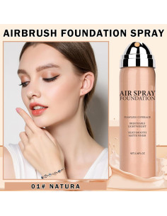 Base de Maquillaje Airbrush AOAZXBB 01 Natural Cobertura Completa 2