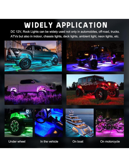 Cable de extensión LED RGB Ohleats 119 cm para automóviles