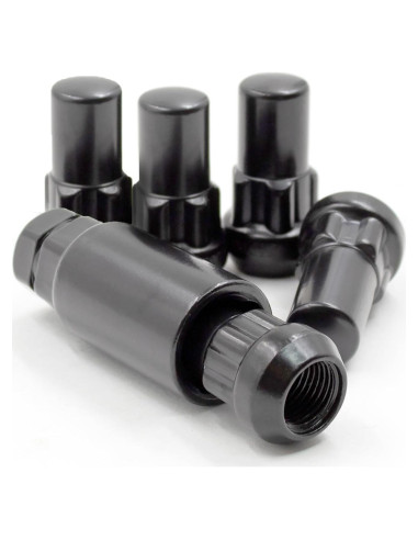Cerraduras de Rueda 5 Piezas M14 1.5 Acero Negro Partes de Accesorios