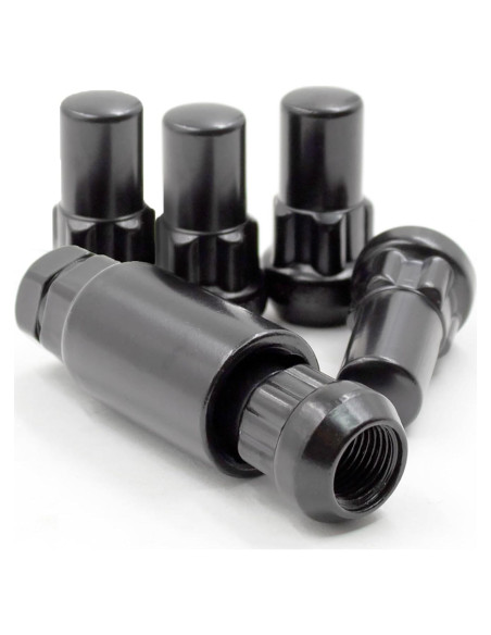 Cerraduras de Rueda 5 Piezas M14 1.5 Acero Negro Partes de Accesorios