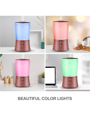 Difusor de Aceite Esencial BlueHills 2000 ML Madera Oscura