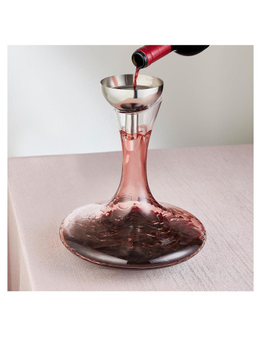 Juego de Decantador de Vino Vivid Wine Enthusiast 1.39L