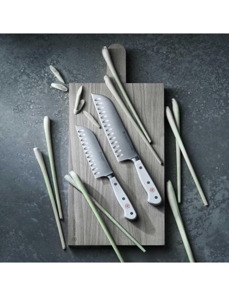 Cuchillo Santoku Wüsthof Classic White 12.7 cm Forjado