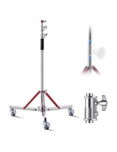 Soporte de Luz VEVOR con Ruedas 10.5 pies Ajustable 20 kg