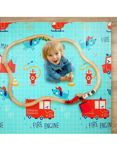 Alfombra de Juego Impermeable BAMMAX 178x198 cm Coches