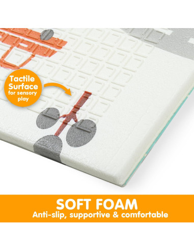 Alfombra de Juego Impermeable BAMMAX 178x198 cm Coches