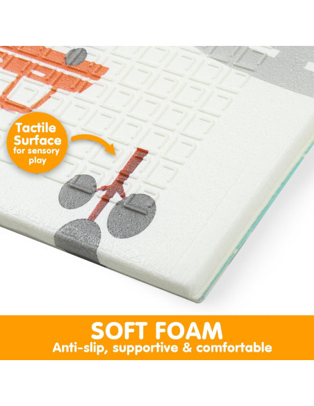 Alfombra de Juego Impermeable BAMMAX 178x198 cm Coches