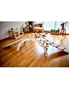 Arco de Escalada KIDODIDO de Madera con 2 Rampas - Parque Infantil 2