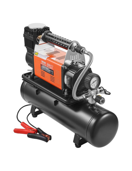 Compresor de Aire VEVOR 12V 150PSI con Tanque 6L y Manómetro
