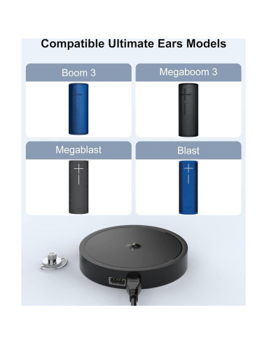 Base de Carga Ultimate Ears Boom 3 / MEGABOOM 3 / Blast - Negro