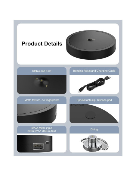 Base de Carga Ultimate Ears Boom 3 / MEGABOOM 3 / Blast - Negro