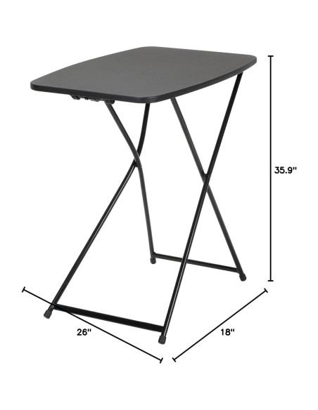 Mesa de Actividad Plegable COSCO Ajustable Negro - Paquete de 2