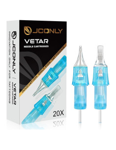 Agujas de Cartucho Vetar Tattoo Jconly - Paquete de 20 Piezas