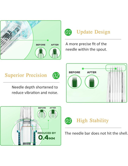 Agujas de Cartucho Vetar Tattoo Jconly - Paquete de 20 Piezas