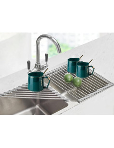 Escurridor de Platos Plegable Triangular ALIMART Acero Inoxidable 2