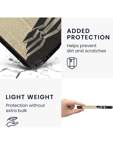 Funda kwmobile para eReader Pocketbook y Vivlio - Chica y Libros