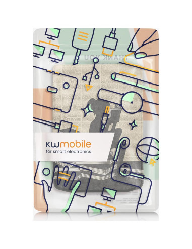 Funda kwmobile para eReader Pocketbook y Vivlio - Chica y Libros