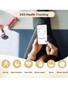 Anillo Inteligente NESSTFUN 8 Negro Monitoreo Salud IP68 2