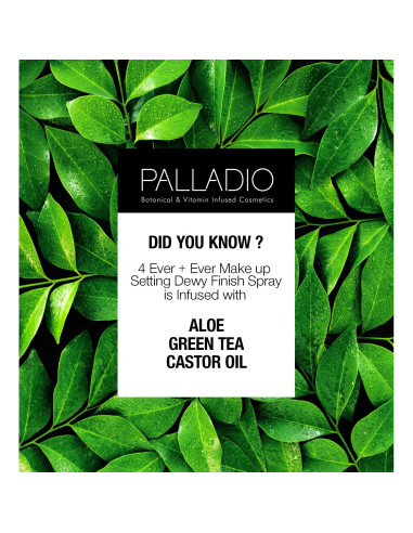 Spray Fijador de Maquillaje Palladio 100 ml Acabado Radiante