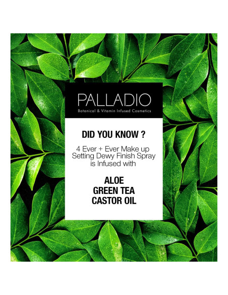 Spray Fijador de Maquillaje Palladio 100 ml Acabado Radiante