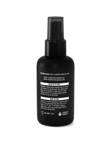 Spray Fijador de Maquillaje Palladio 100 ml Acabado Radiante