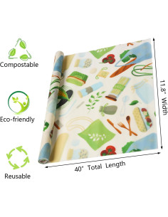 Envolturas de Cera de Abeja Orgánica EthosCraft 30.48x101.6cm 2