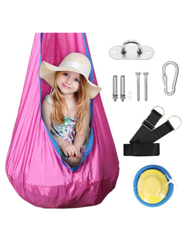 Silla de columpio para niños Bathonly rosa frambuesa 45 kg