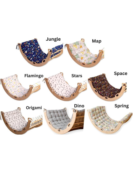 Arco de Escalada Montessori Kidodido con Rampas y Almohada Dino