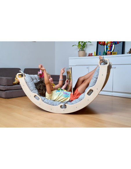 Arco de Escalada Montessori Kidodido con Rampas y Almohada Dino
