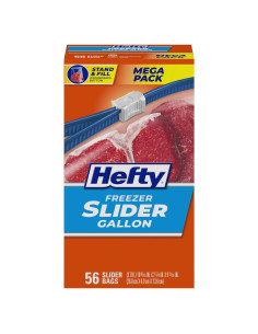 Bolsas de Almacenamiento Congelador Hefty Slider 56 Unidades