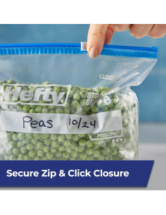 Bolsas de Almacenamiento Congelador Hefty Slider 56 Unidades 2