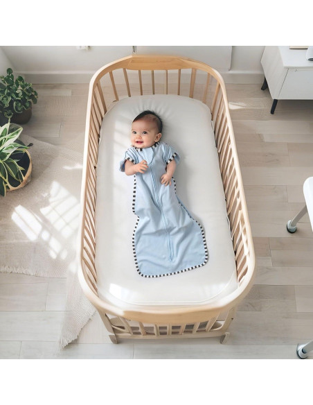 Saco de Sueño de Transición Queness 100% Algodón 2 Piezas S(0-3 Meses)